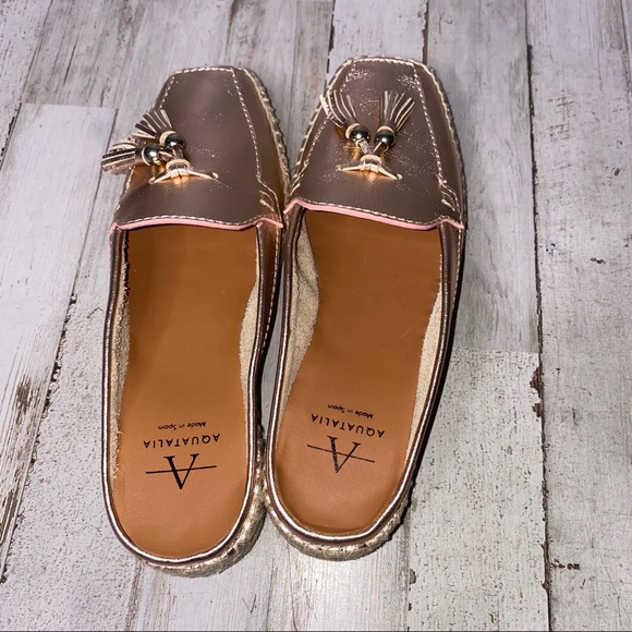 Aquatalia Metallic Rose Gold Vienna Mule - Picture 7 of 7